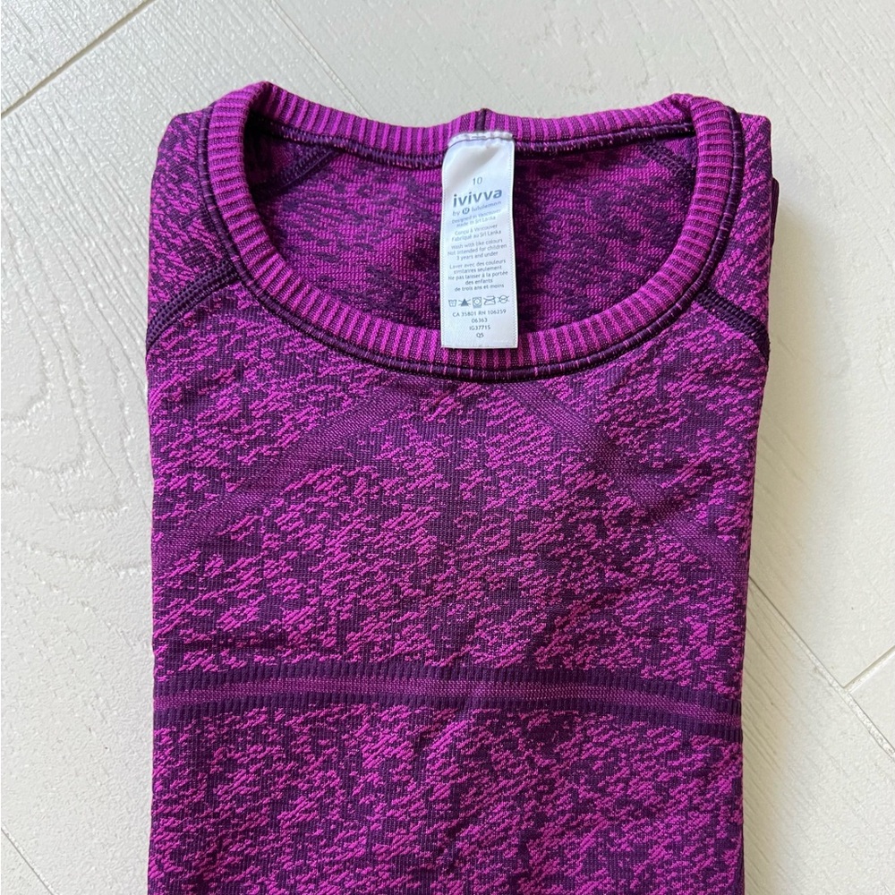 Like New Lululemon Ivivva Girl Long Sleeve Shirt